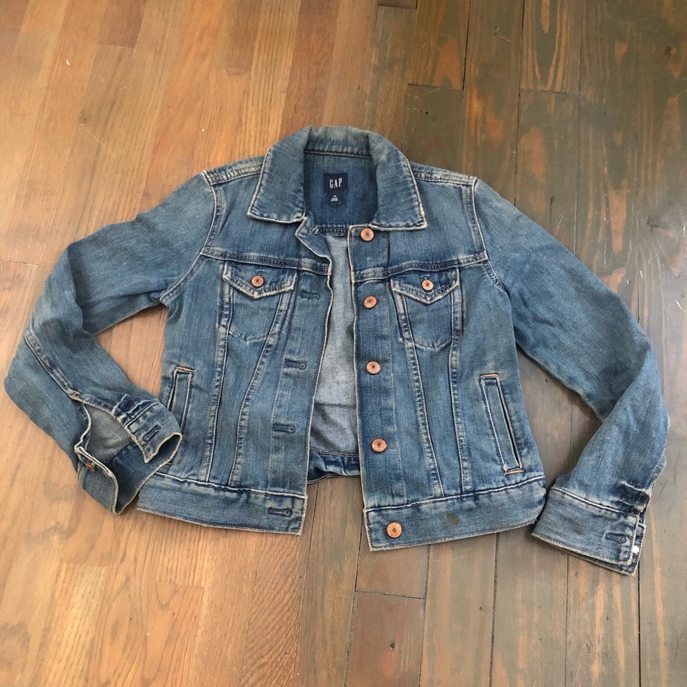 GAP Vintage Distressed Jean Jacket